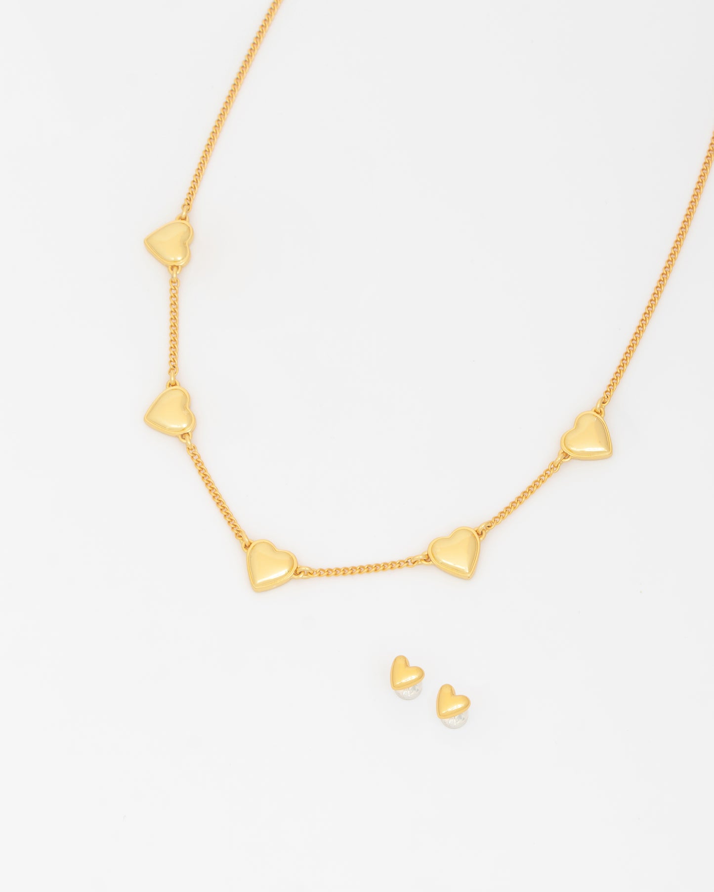 Collar Multi Corazones Oro
