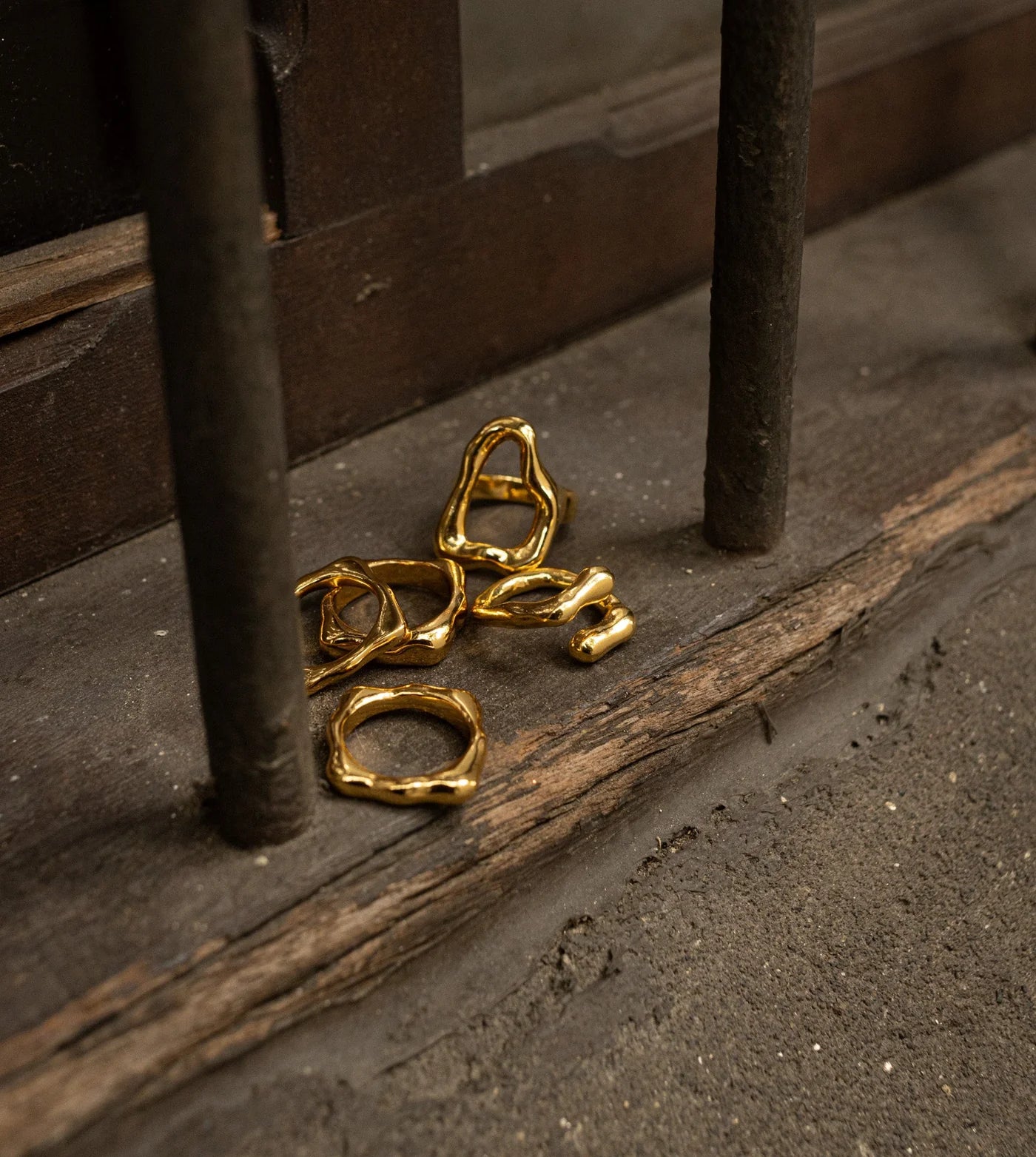 Set X2 Anillos Silueta Amorfa By Issa Vásquez