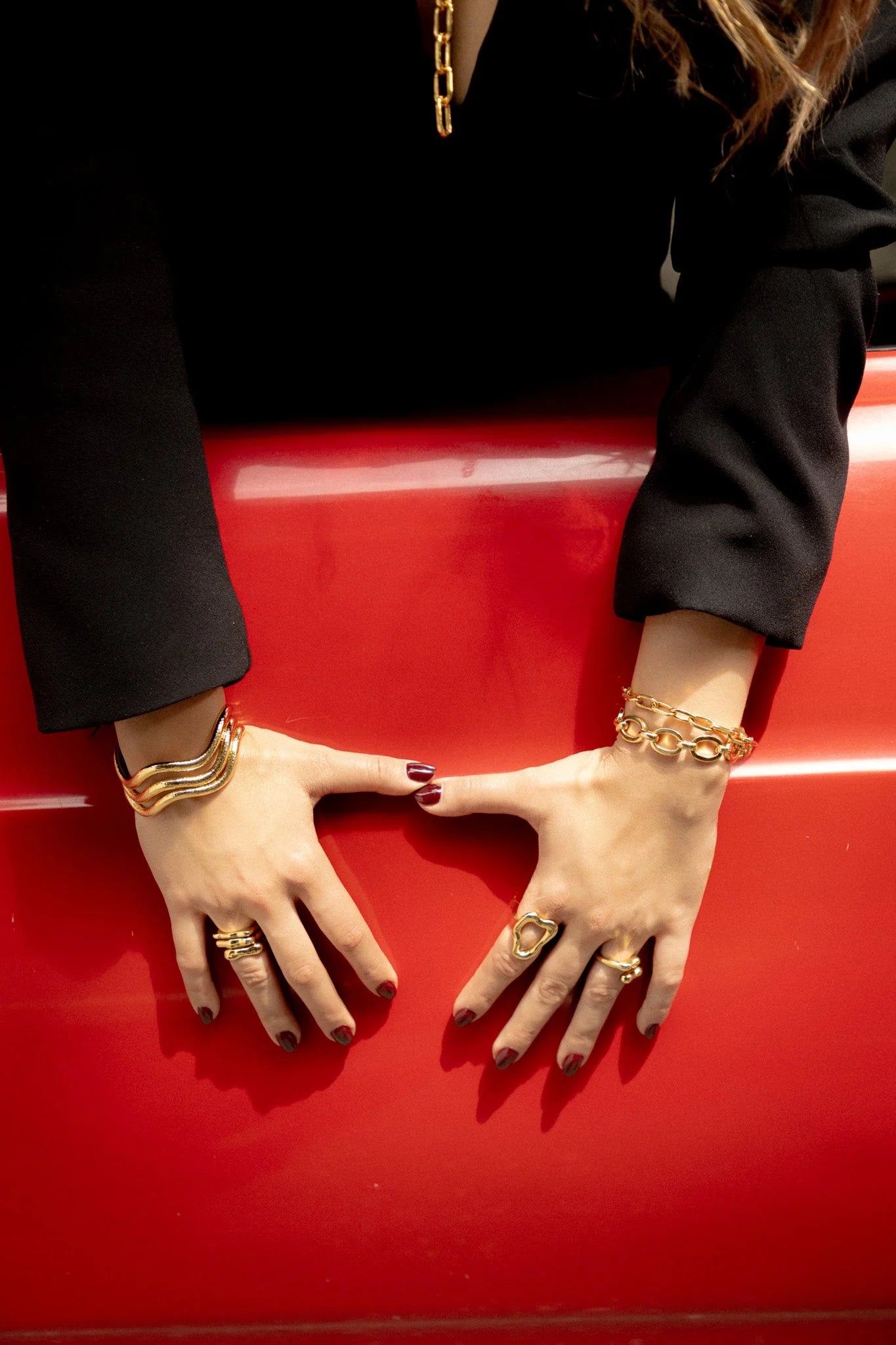 Set X2 Anillos Silueta Amorfa By Issa Vásquez