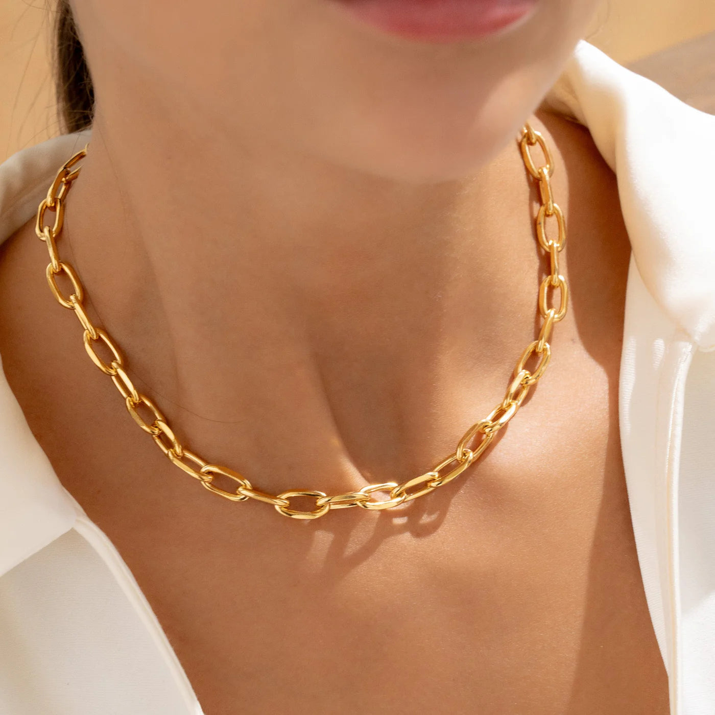 Choker + Aretes Dorado
