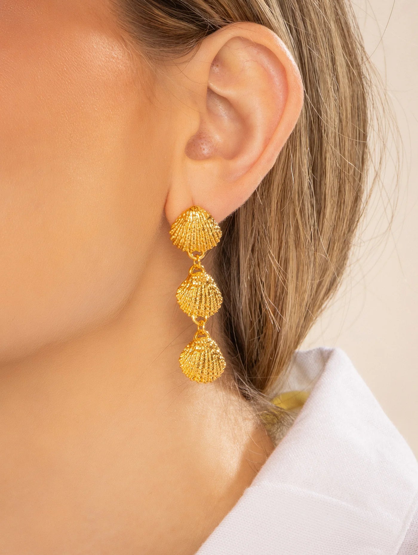 Maxi Aretes Concha Largo