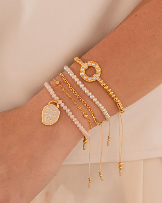 Set X3 Pulseras El Amor No Tiene Forma + Aretes