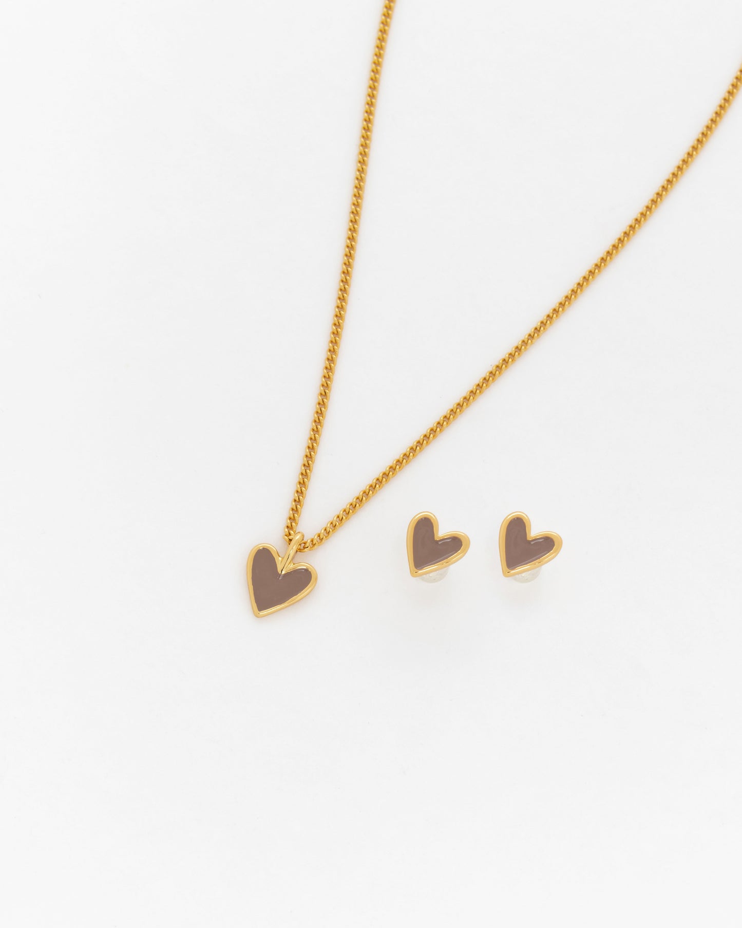 Cadena Corazón Mocca