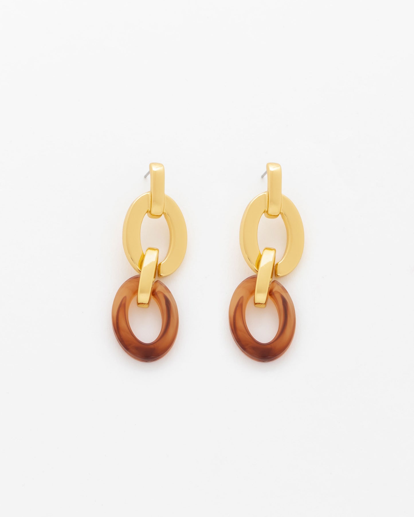 Aretes Eslabón Mocca