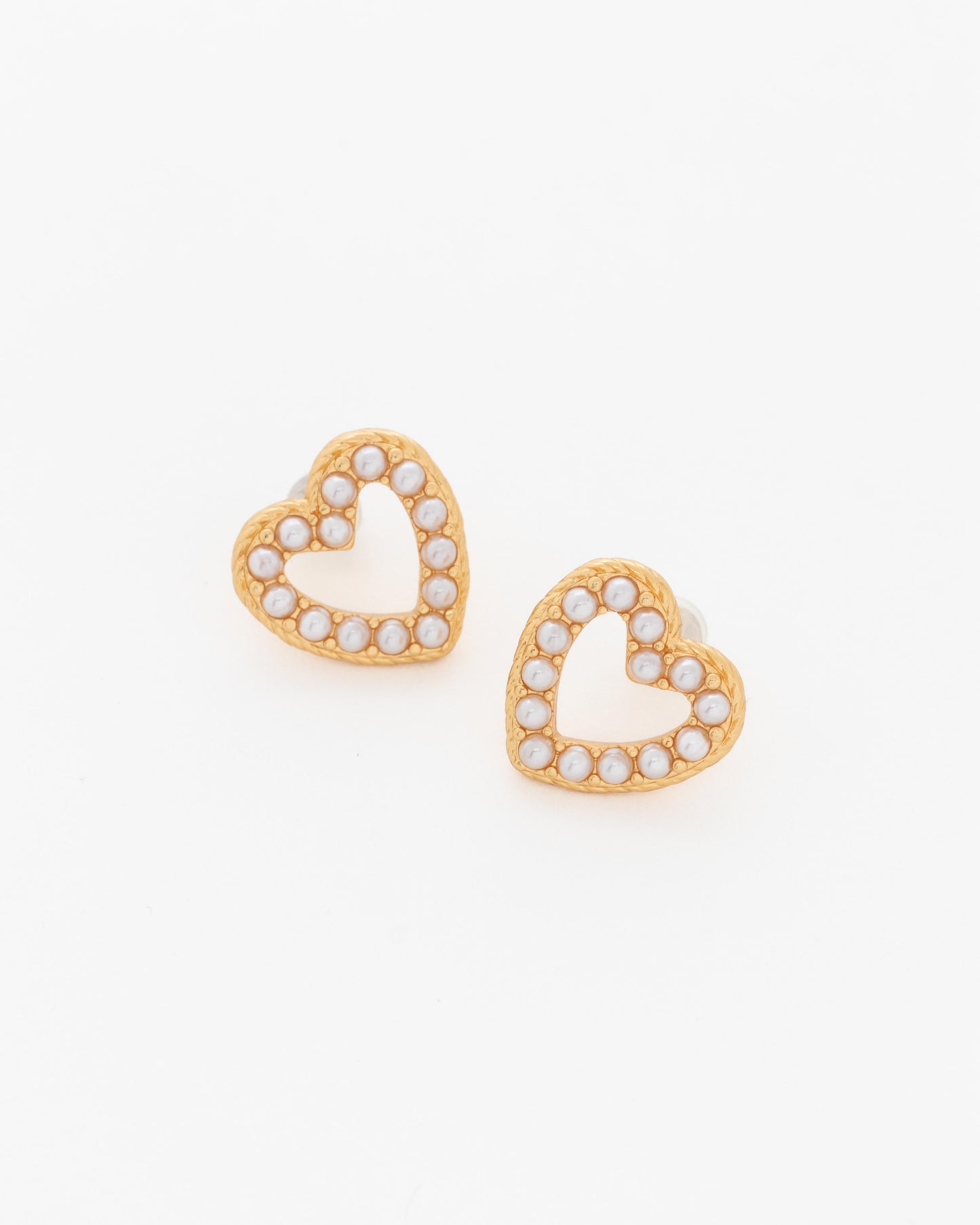 Aretes Corazón Perla