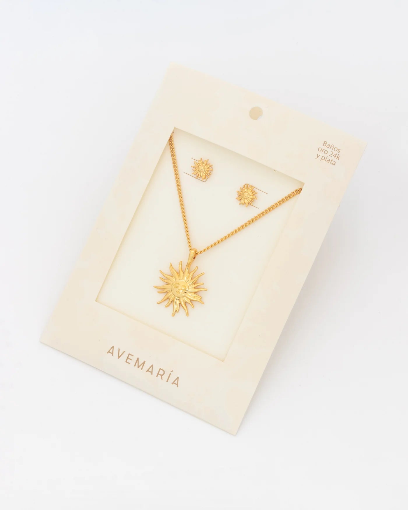 Set Collar + Aretes Sol