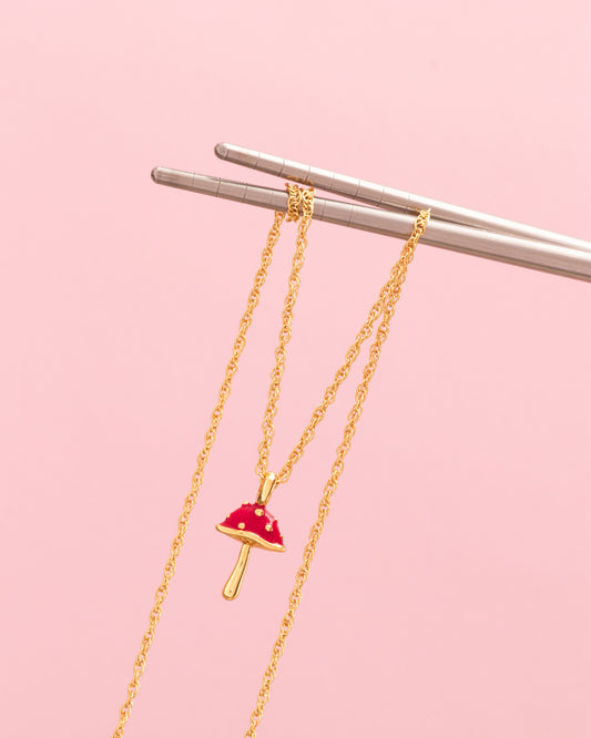Set Collar Hongo + Aretes Hongo