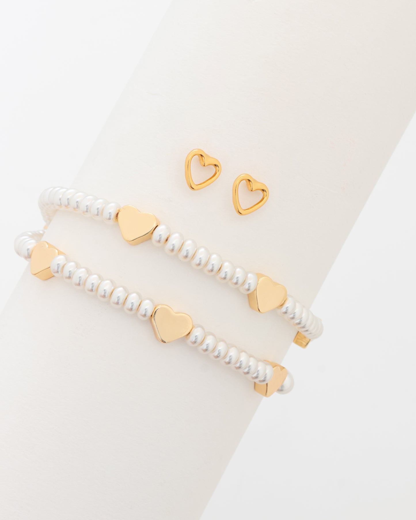 Pulseras 2 en 1 corazones