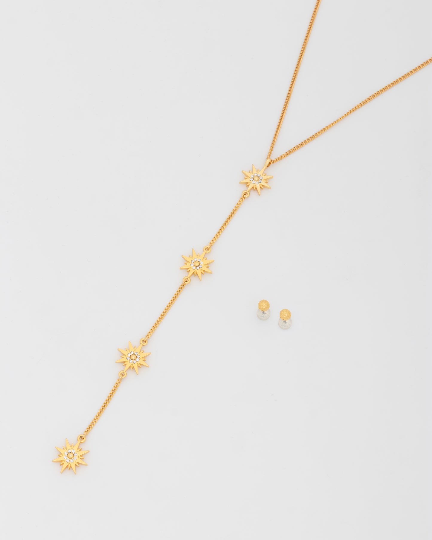 Collar Corbatín Estrellas Cristales