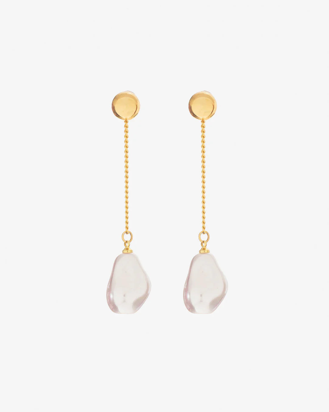 Arete 2 En 1 Perla Amorfa