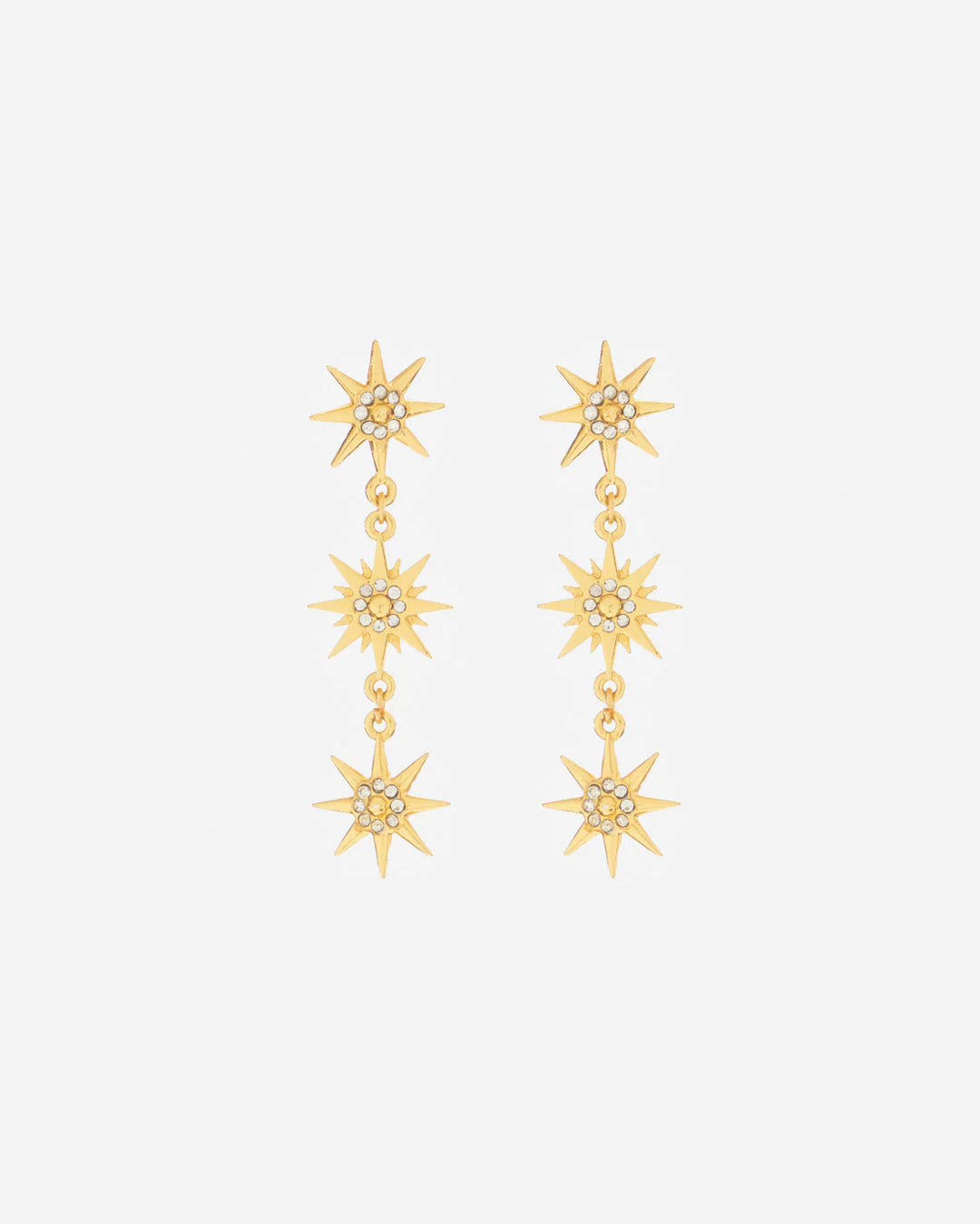Aretes Estrellas Cristales X3