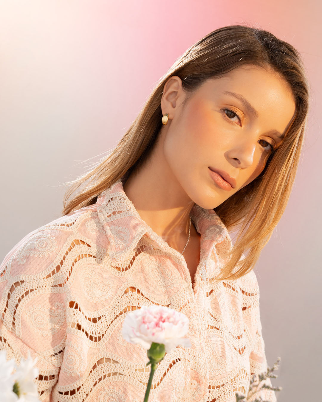 Collar Flor Plata
