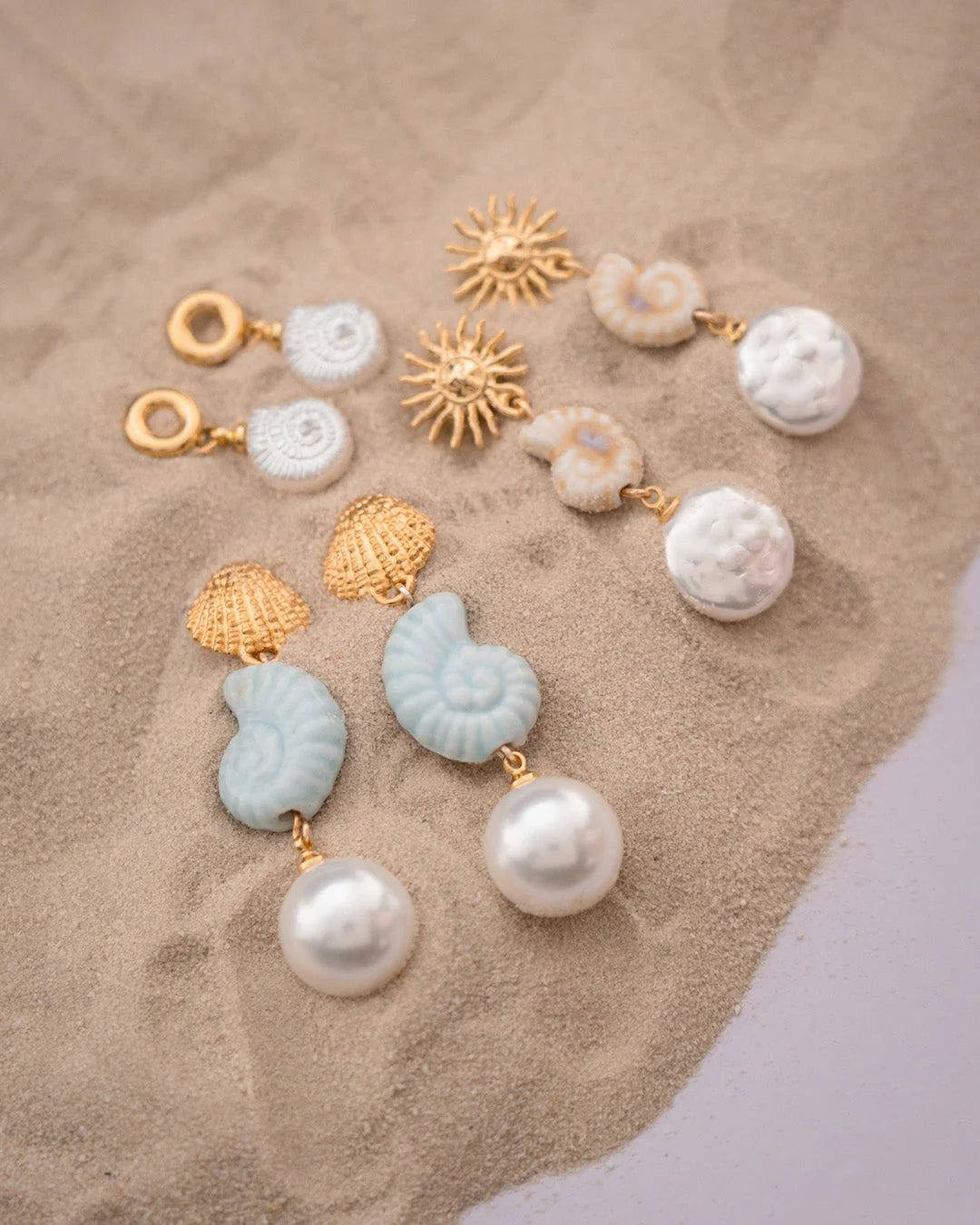 Aretes Caracol Perla