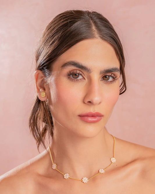 Set Collar Made Of Luck ROSA I BLANCO
