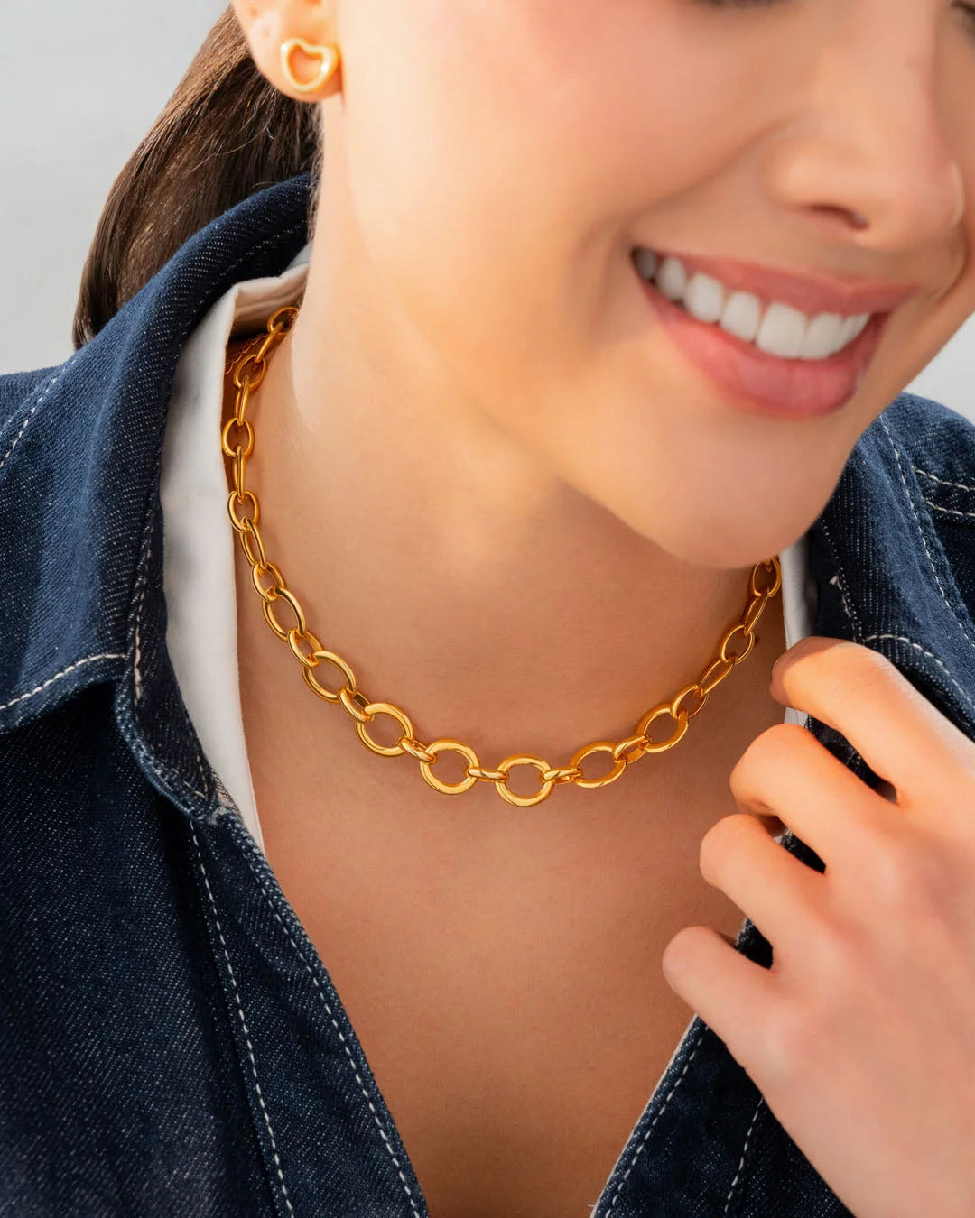 Collar Cadena Ovalo Oro