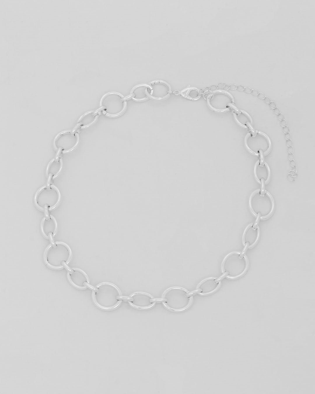 Collar Cadena Ovalo Plata