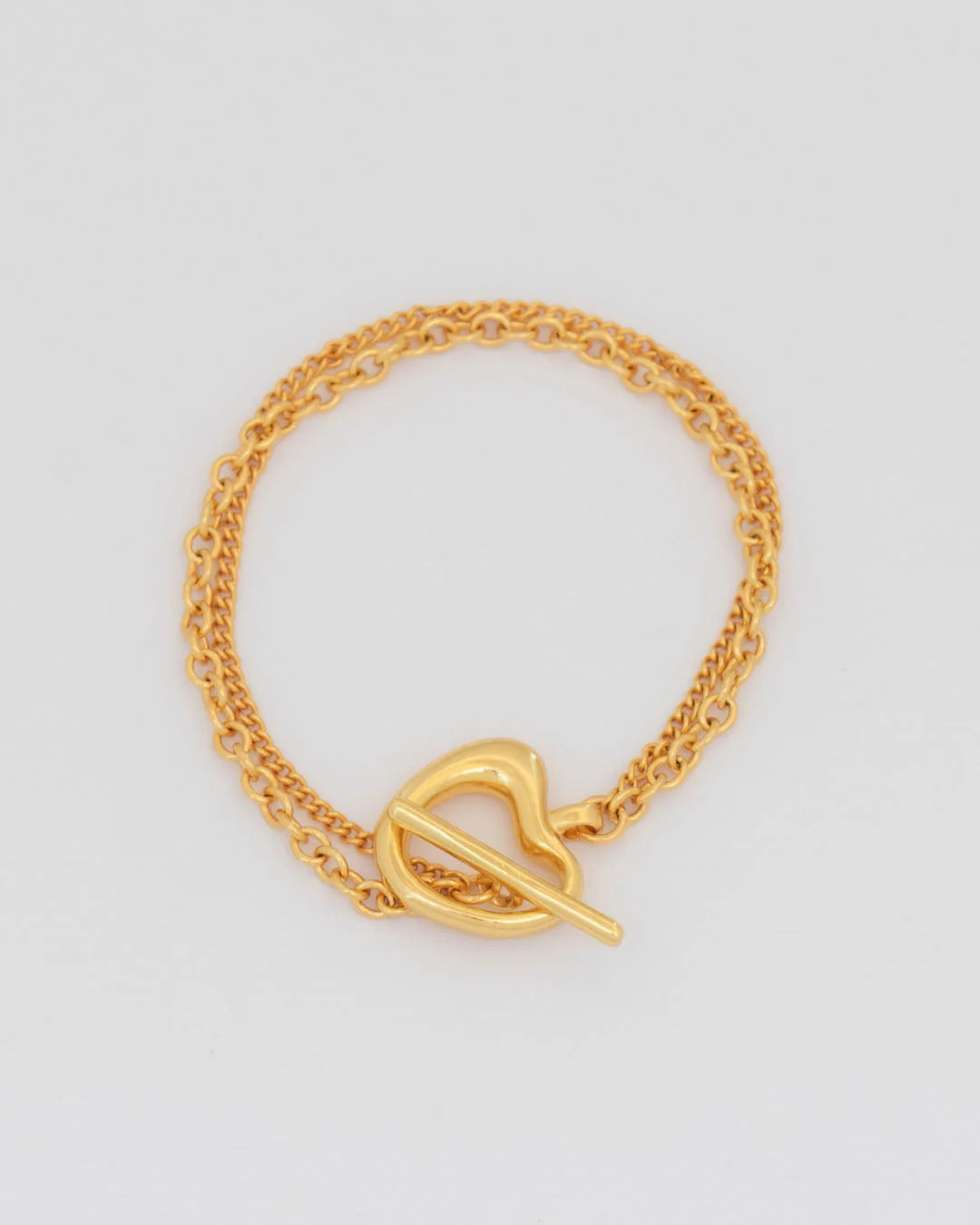 Pulsera Broche Corazón Amorfo