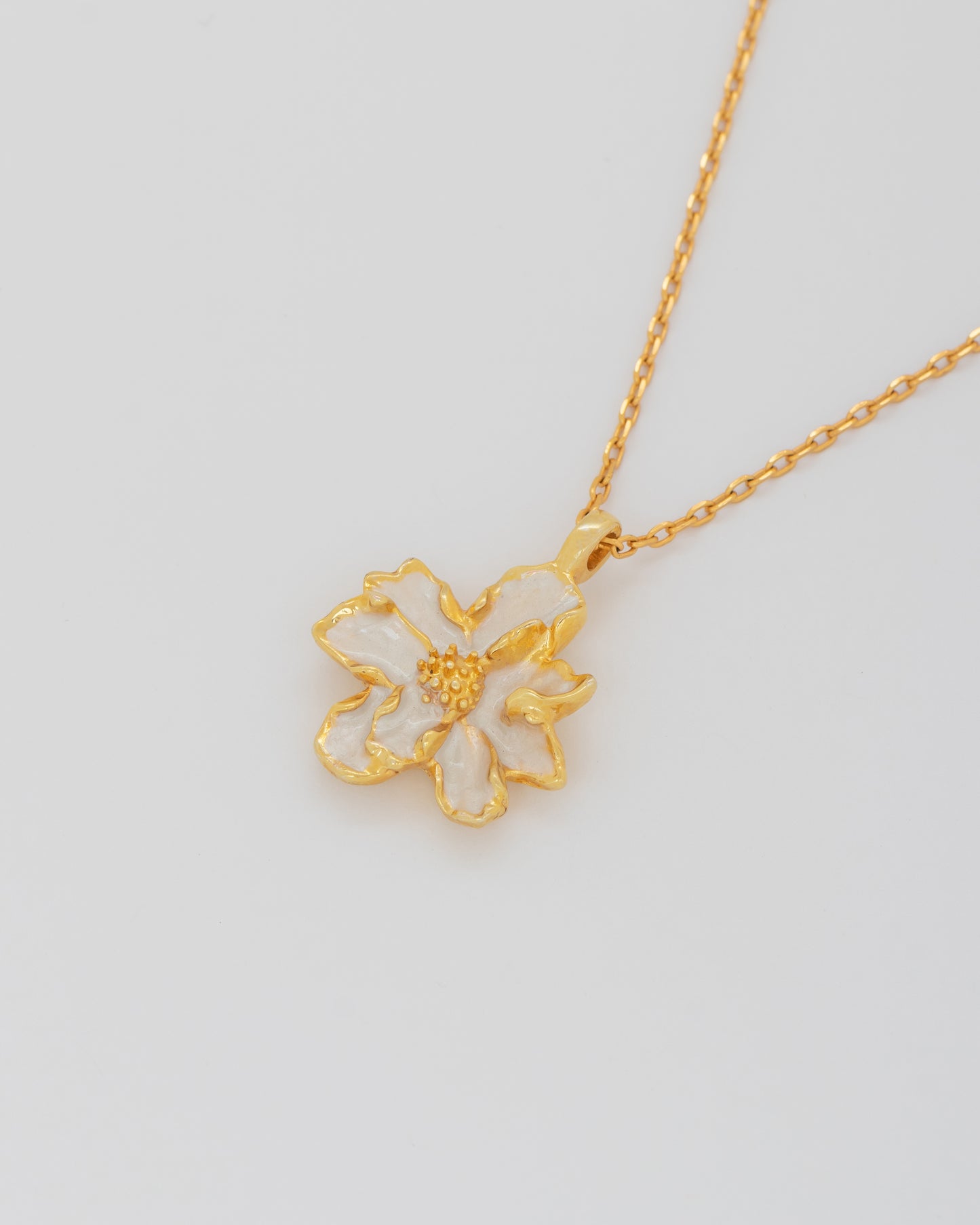 Collar Flor Perlado