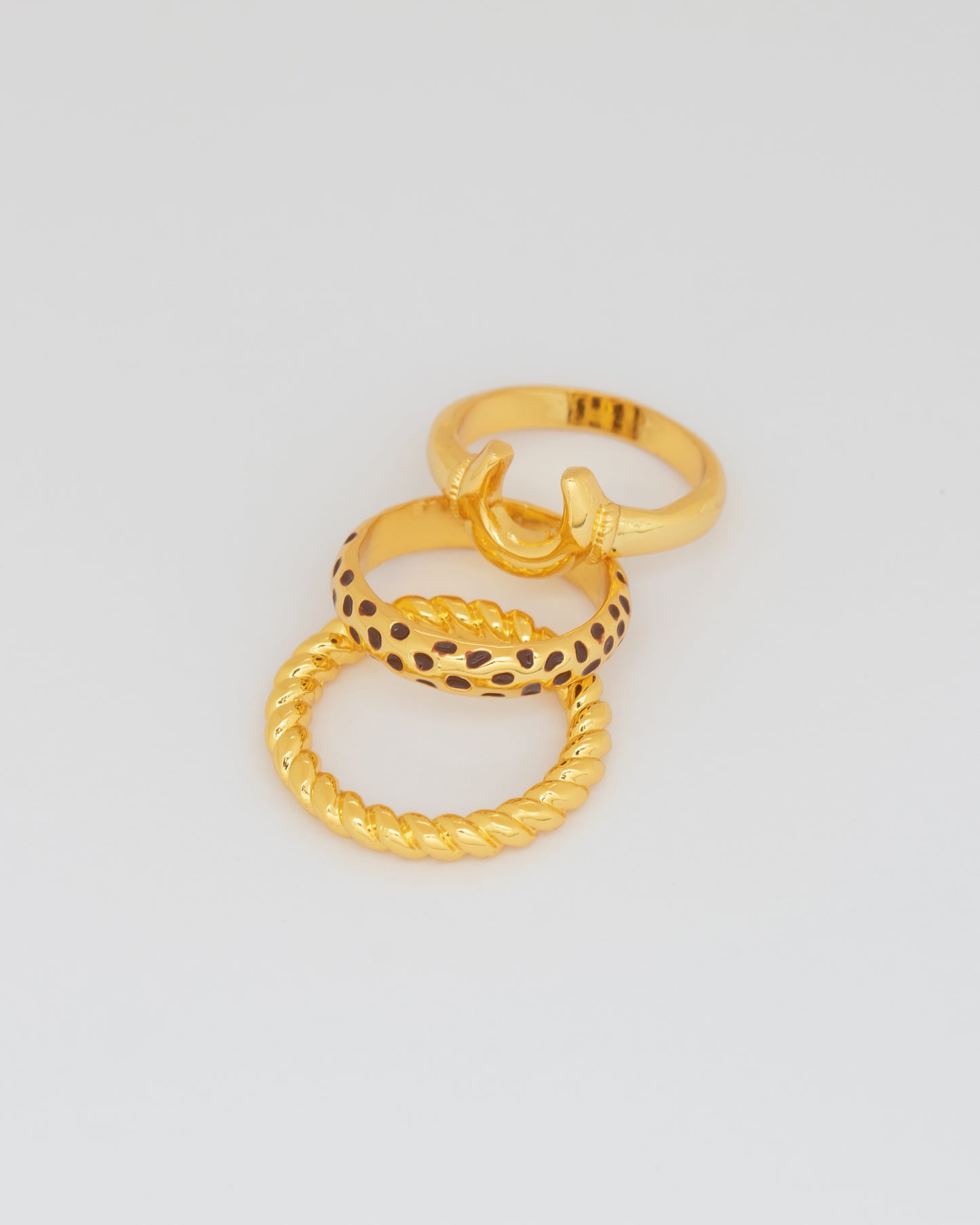 Anillos x3 Animal Print