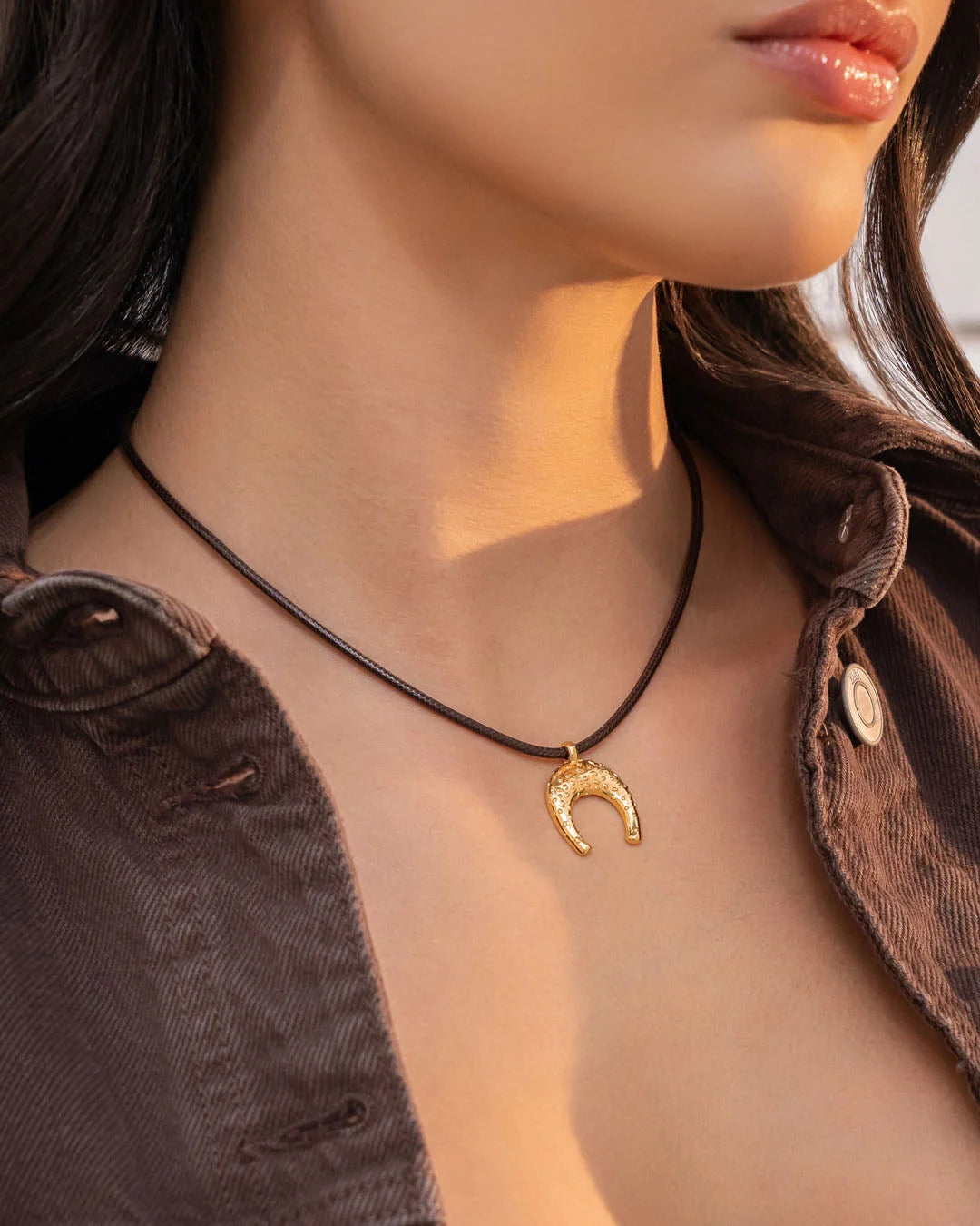 Collar Cuero Herradura print