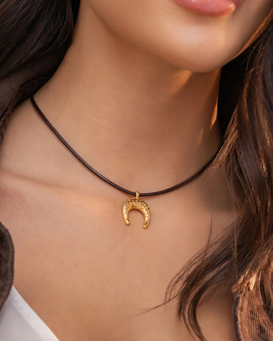 Collar Cuero Herradura print