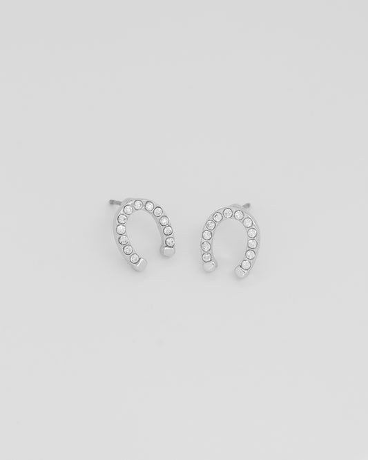 Aretes Herradura Cristales