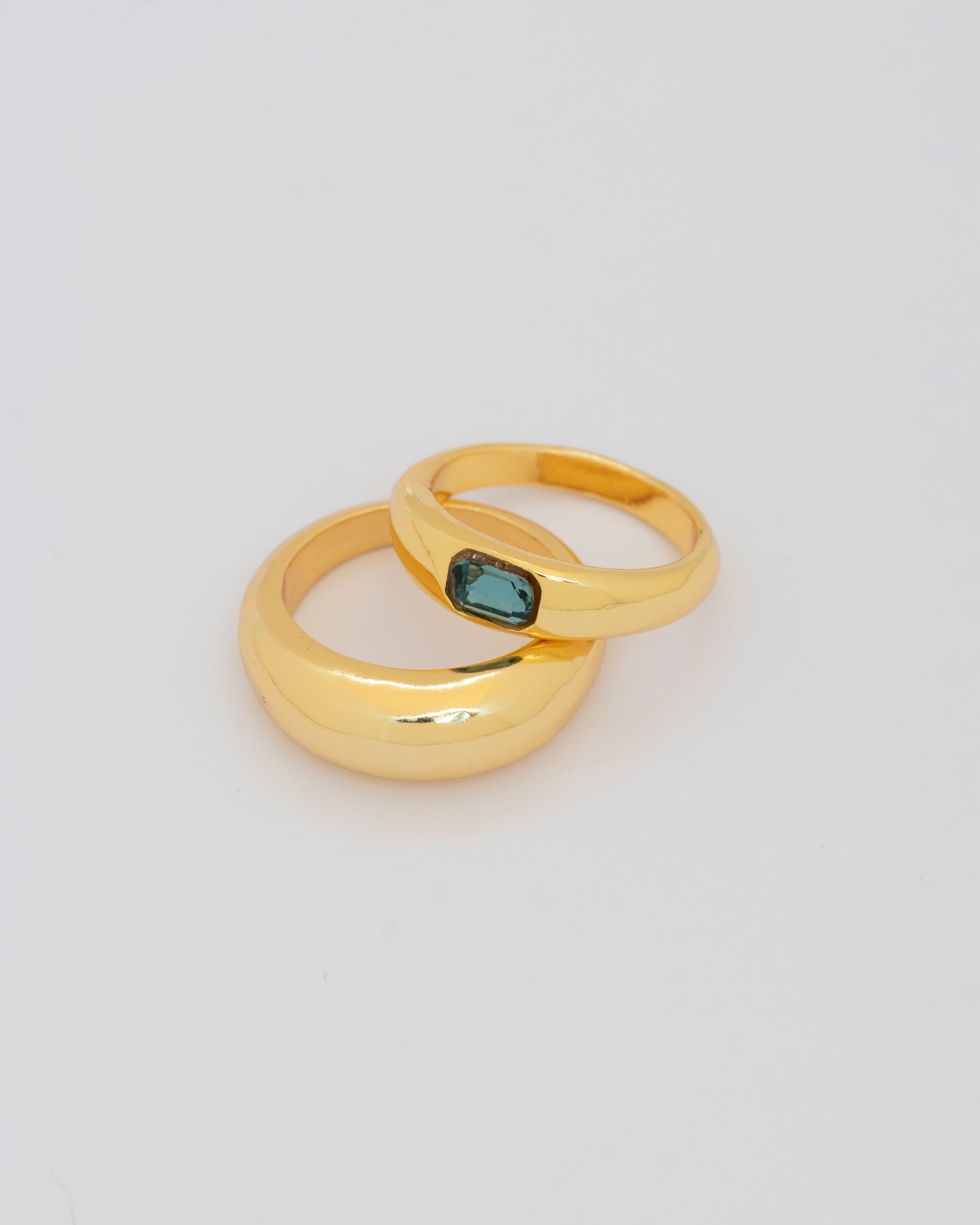 Set X2 Anillos Cristal Bold