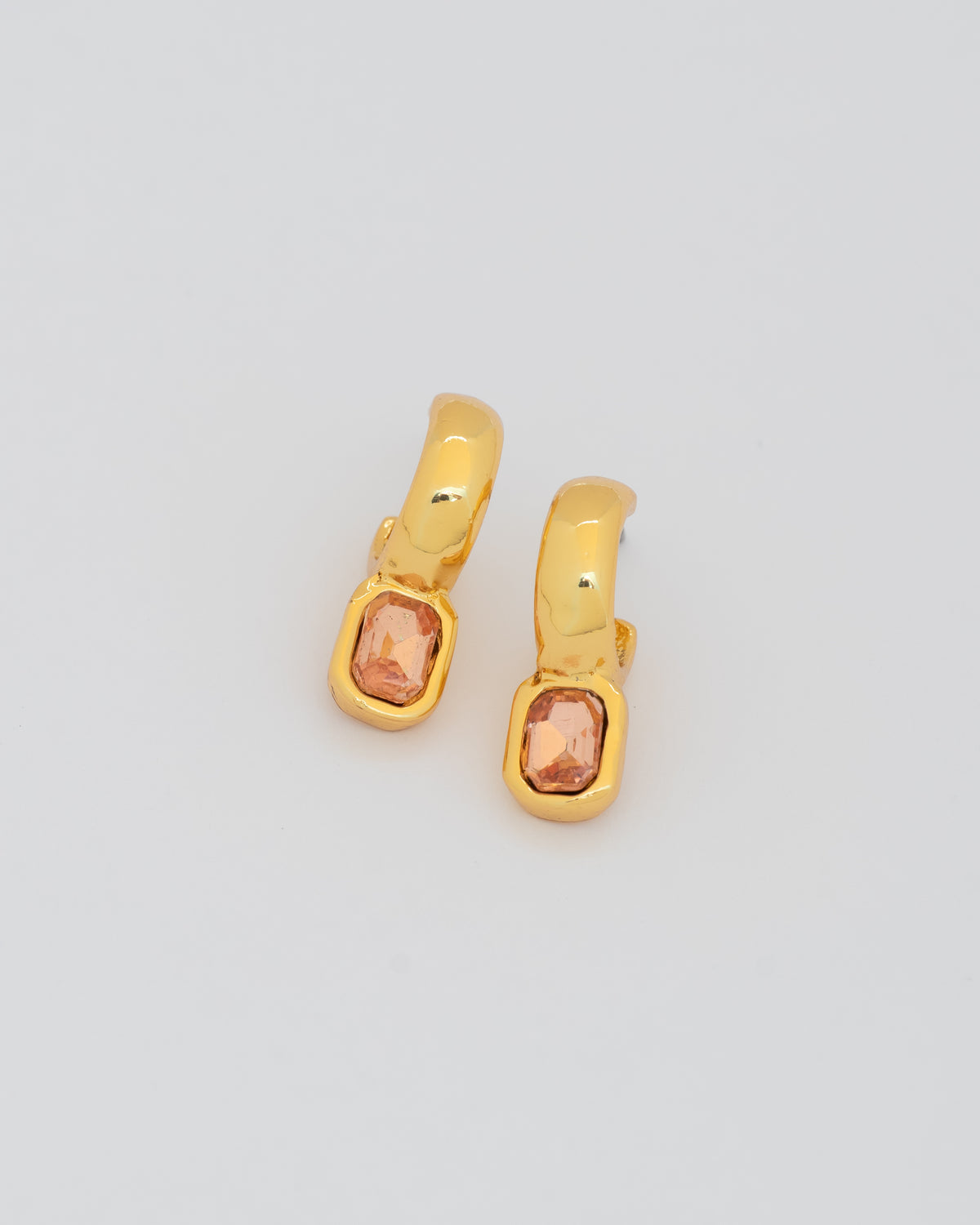 Aretes Cristal Palo Rosa