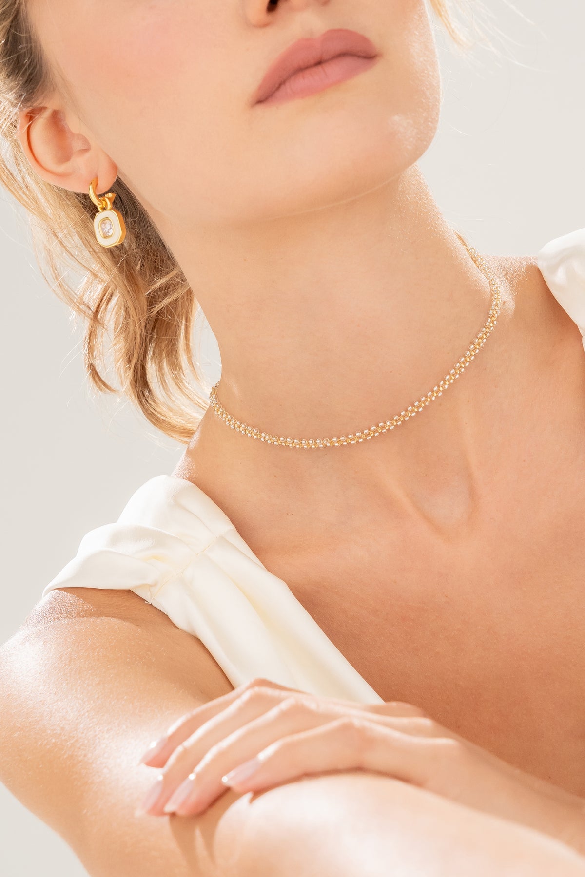 Choker Tejido Metales