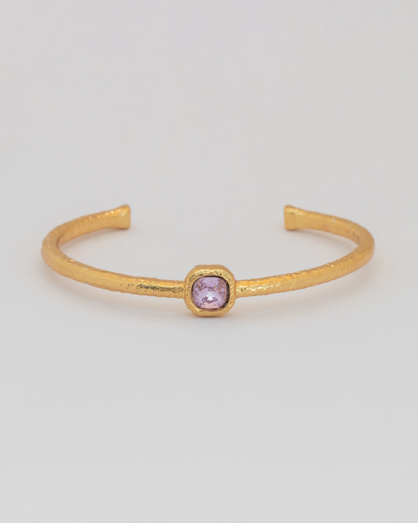 Brazalete Cristal Rosa Textura