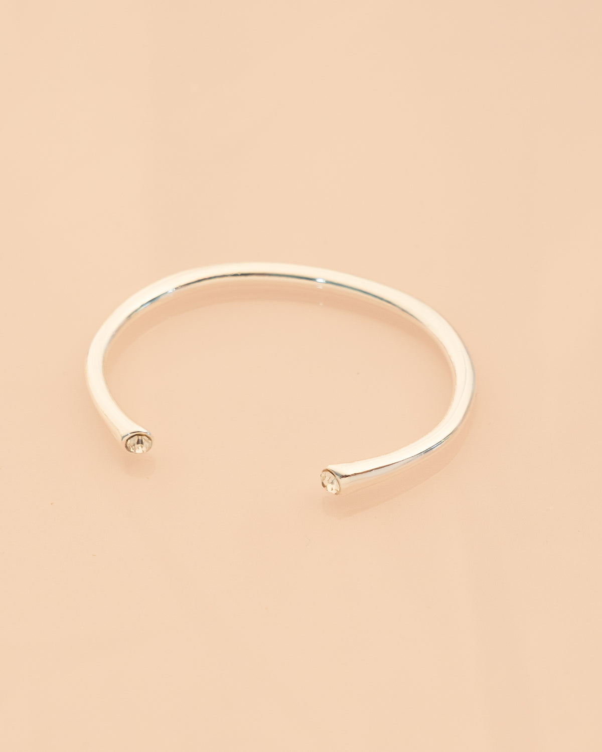 Brazalete Cristal Puntas Plata