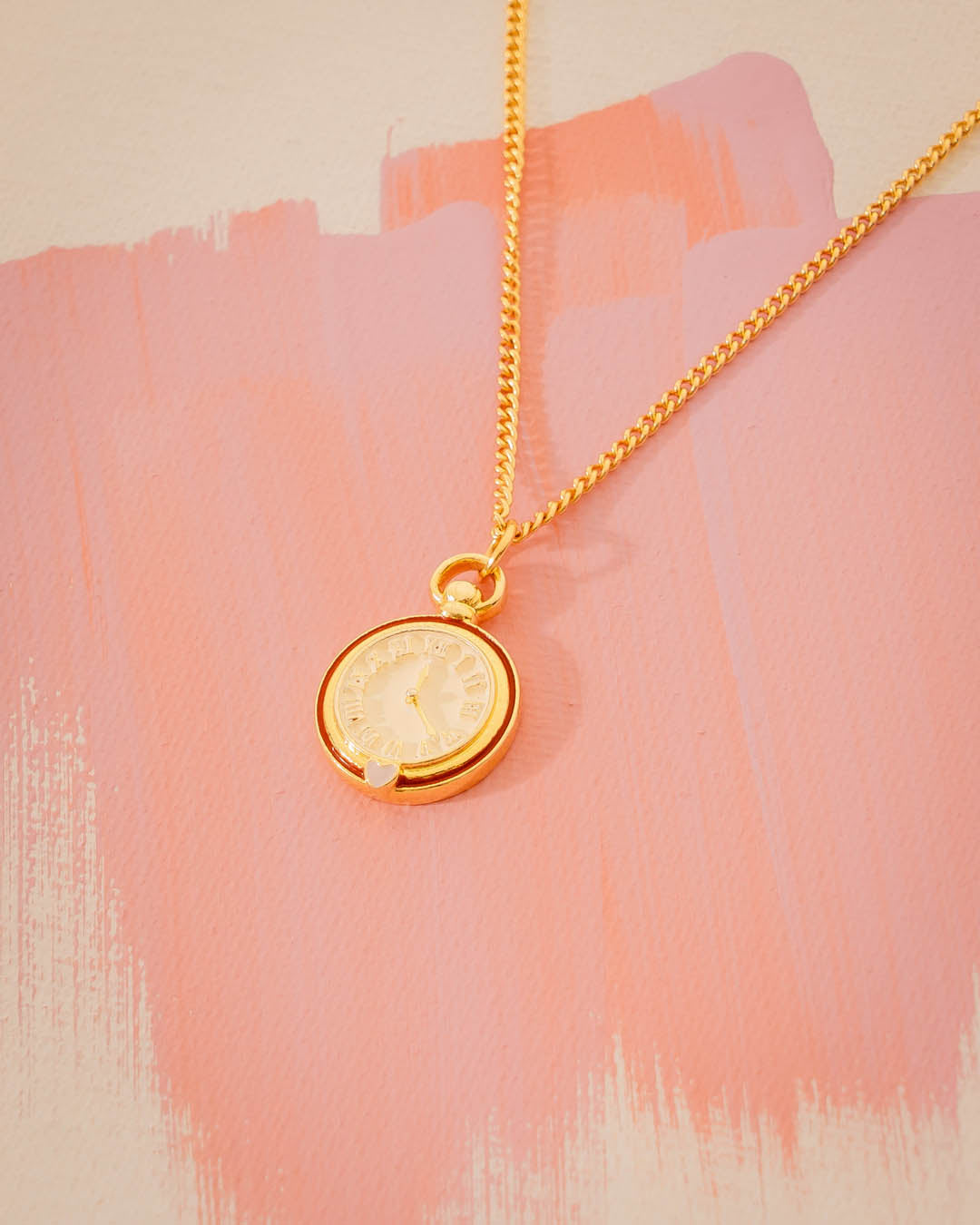 Collar Reloj + Aretes